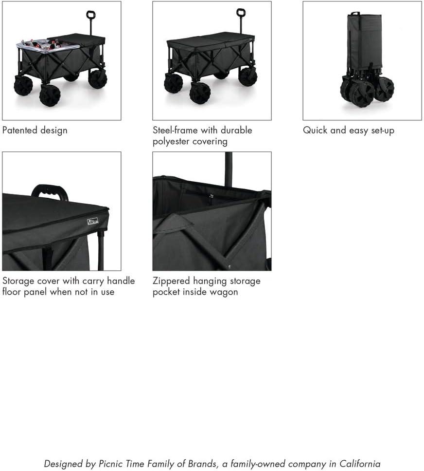 image:imagePICNIC TIME NFL Adventure Wagon Elite AllTerrain Portable Utility WagonGreen Bay Packers