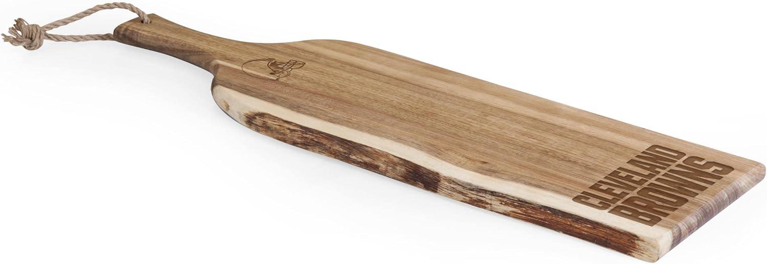 image:imagePICNIC TIME NFL Artisan 24 Acacia Charcuterie Board with Raw Wood Edge Cheese Board Serving PlatterCleveland Browns