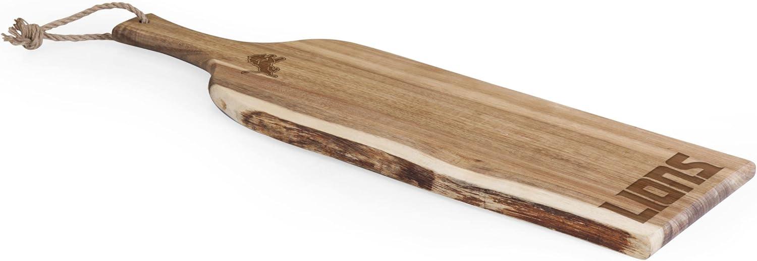 image:imagePICNIC TIME NFL Artisan 24 Acacia Charcuterie Board with Raw Wood Edge Cheese Board Serving PlatterDetroit Lions