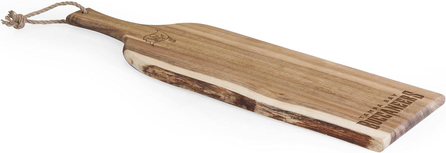 image:imagePICNIC TIME NFL Artisan 24 Acacia Charcuterie Board with Raw Wood Edge Cheese Board Serving PlatterTampa Bay Buccaneers