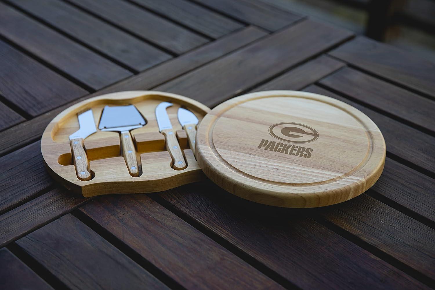 image:imagePICNIC TIME NFL Circo Cheese Board and Knife Set Charcuterie Board Set Wood Cutting BoardGreen Bay Packers