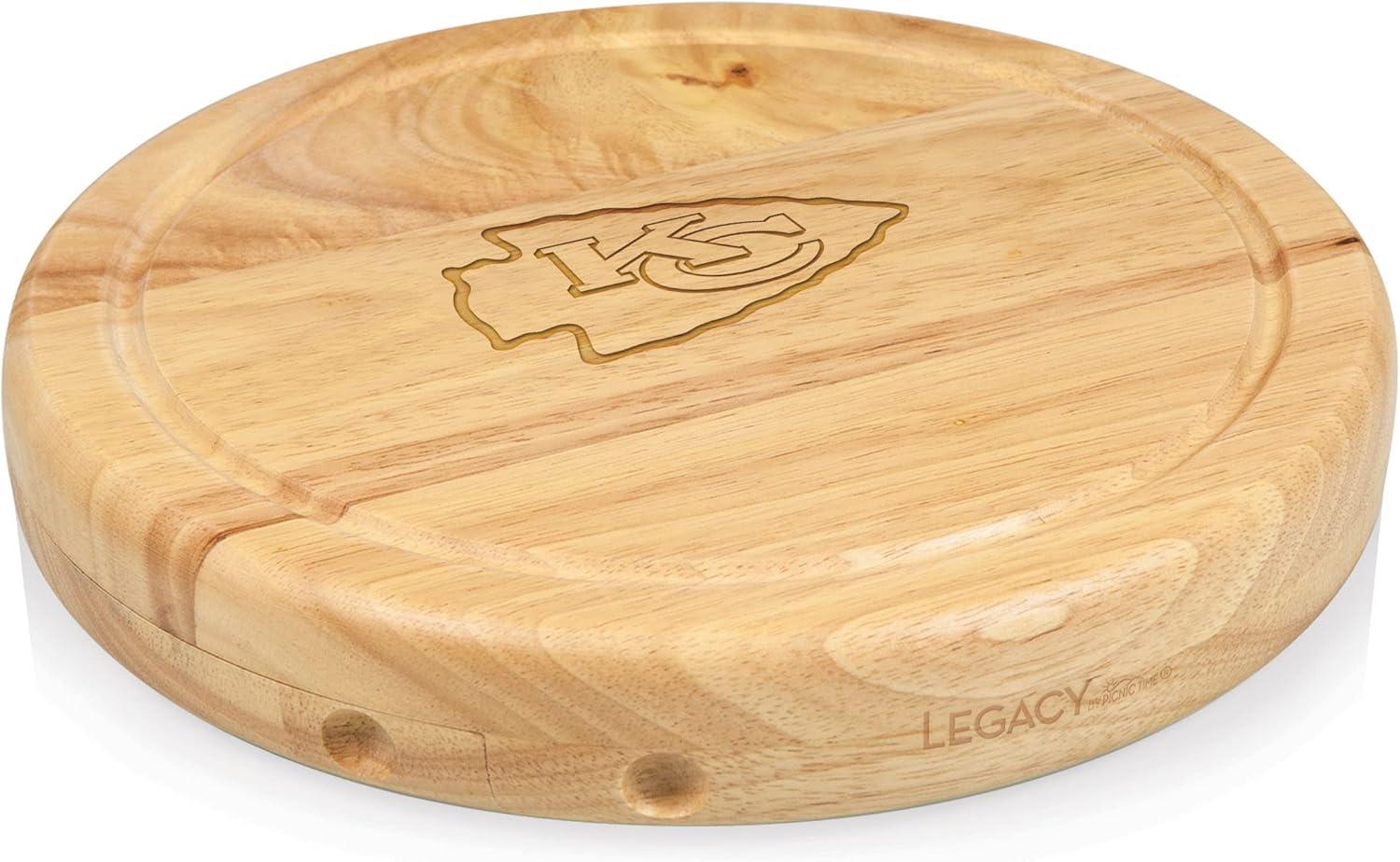 image:imagePICNIC TIME NFL Circo Cheese Board and Knife Set Charcuterie Board Set Wood Cutting BoardKansas City Chiefs