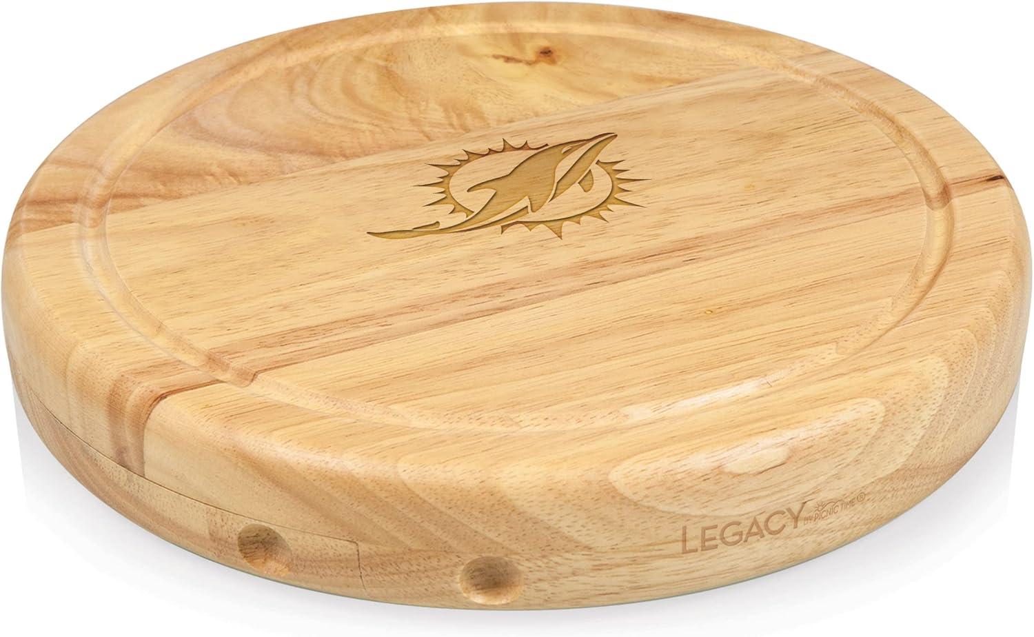 image:imagePICNIC TIME NFL Circo Cheese Board and Knife Set Charcuterie Board Set Wood Cutting BoardMiami Dolphins