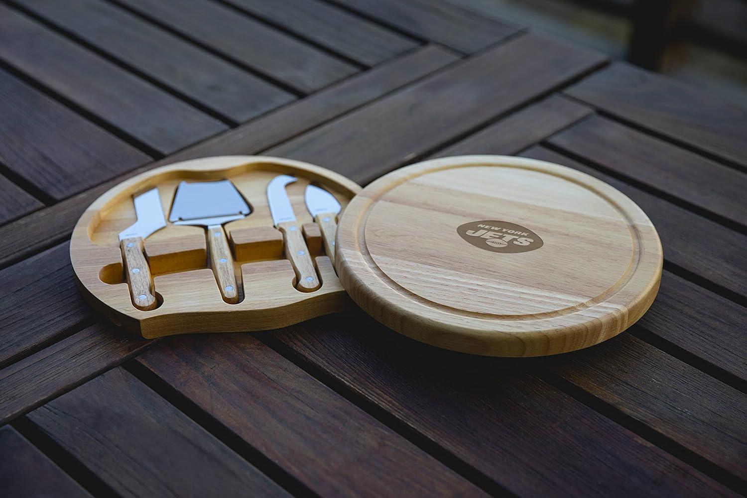 image:imagePICNIC TIME NFL Circo Cheese Board and Knife Set Charcuterie Board Set Wood Cutting BoardNew York Jets