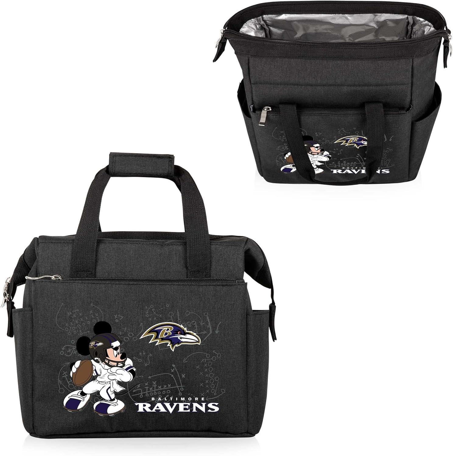 image:imagePICNIC TIME NFL Mickey Mouse On The Go Lunch Bag Soft Cooler Lunch Box Insulated Lunch Bag BlackBaltimore Ravens
