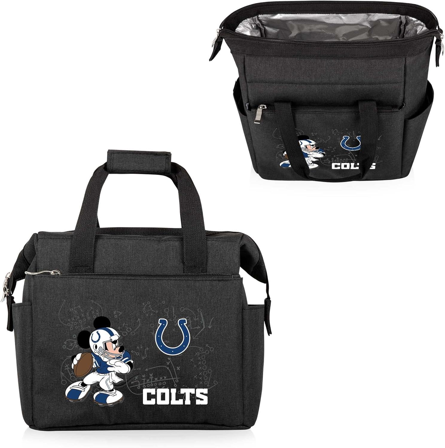 image:imagePICNIC TIME NFL Mickey Mouse On The Go Lunch Bag Soft Cooler Lunch Box Insulated Lunch Bag BlackIndianapolis Colts