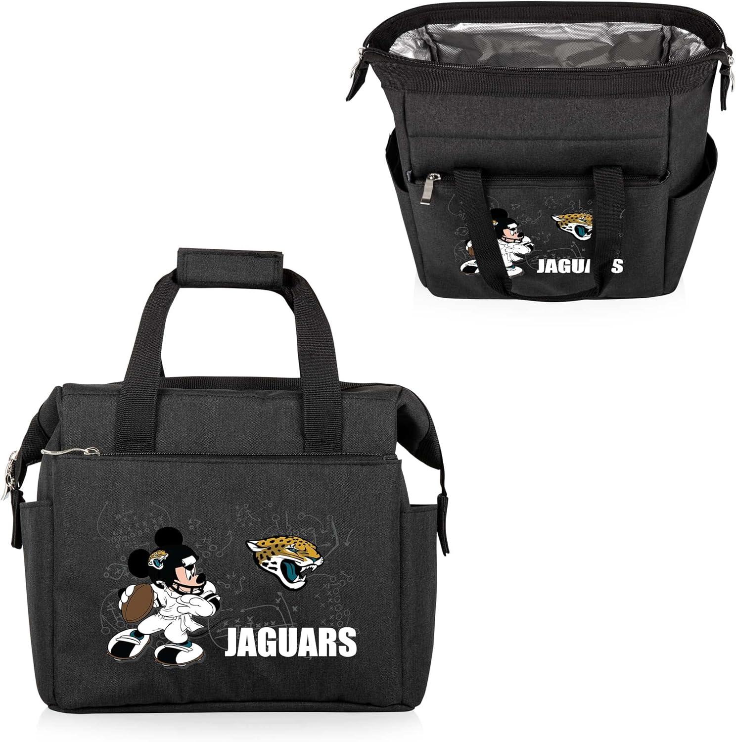 image:imagePICNIC TIME NFL Mickey Mouse On The Go Lunch Bag Soft Cooler Lunch Box Insulated Lunch Bag BlackJacksonville Jaguars