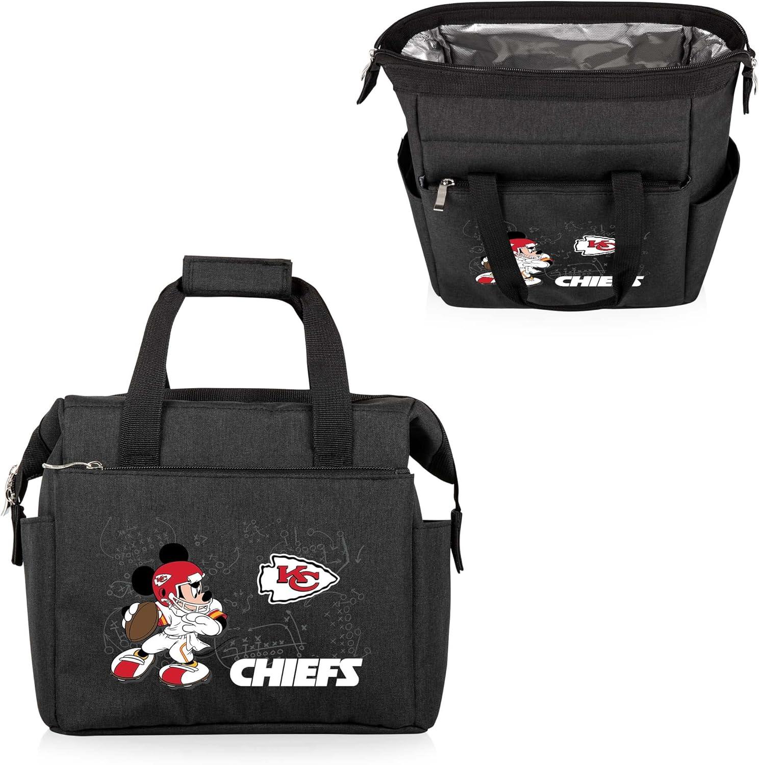 image:imagePICNIC TIME NFL Mickey Mouse On The Go Lunch Bag Soft Cooler Lunch Box Insulated Lunch Bag BlackKansas City Chiefs