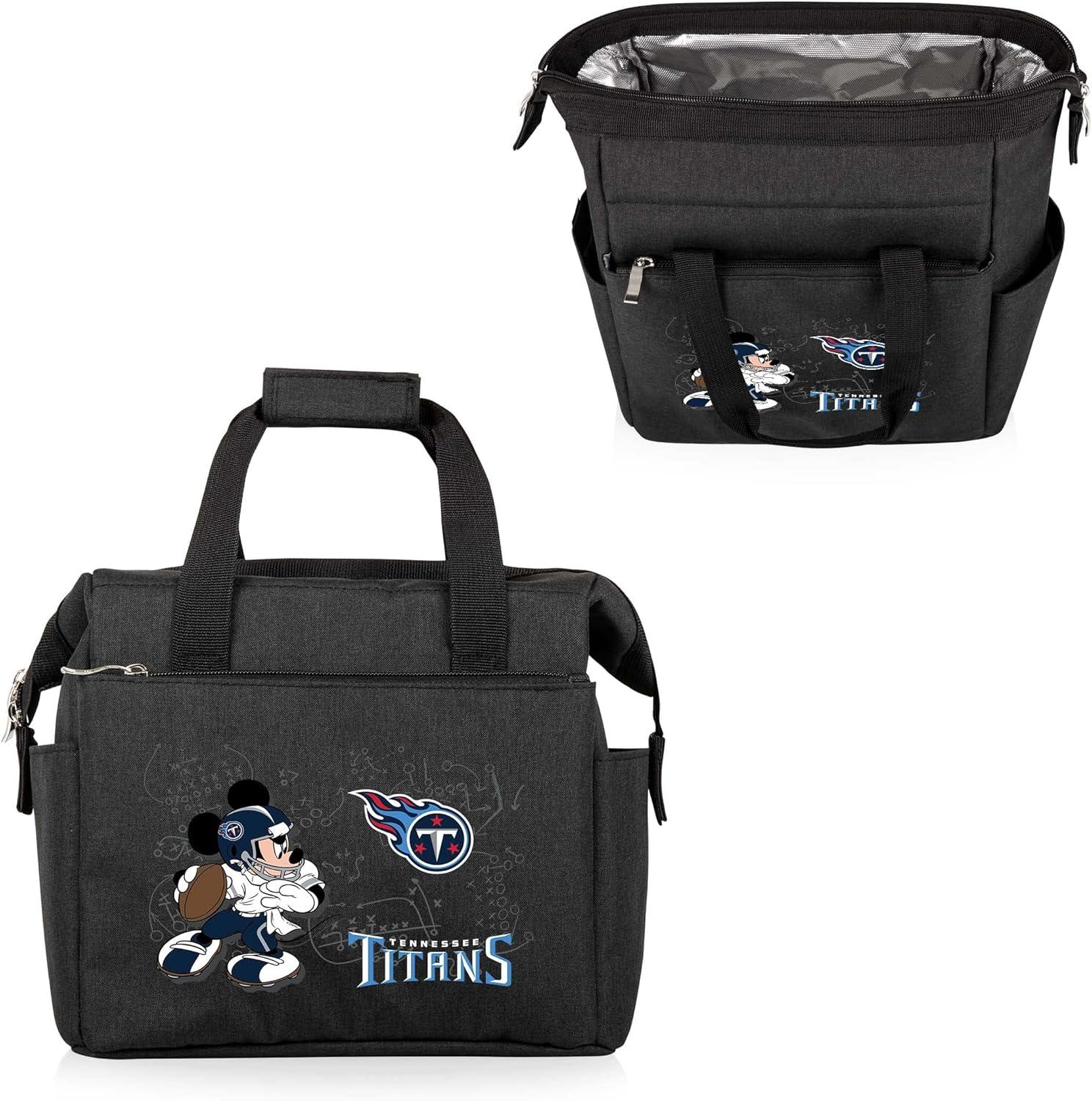 image:imagePICNIC TIME NFL Mickey Mouse On The Go Lunch Bag Soft Cooler Lunch Box Insulated Lunch Bag BlackTennessee Titans