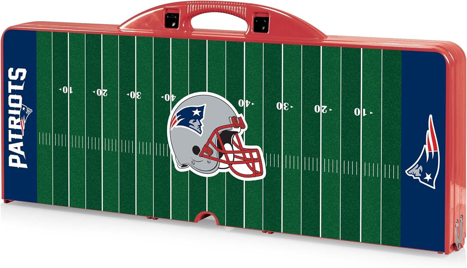 image:imagePICNIC TIME NFL Picnic Table Portable Folding Table with Seats and UmbrellaRed