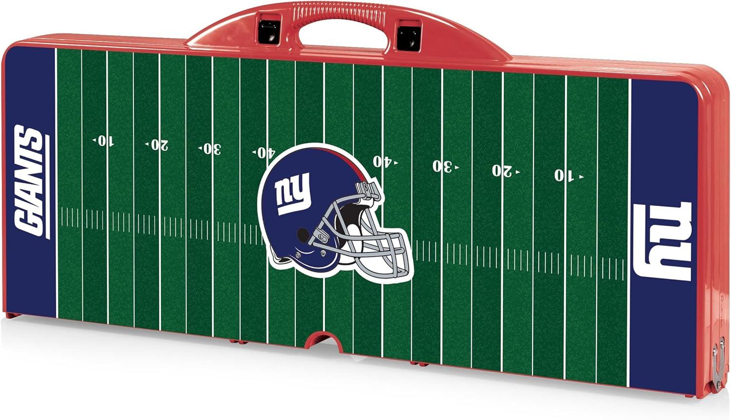 image:imagePICNIC TIME NFL Picnic Table Portable Folding Table with Seats and UmbrellaRed