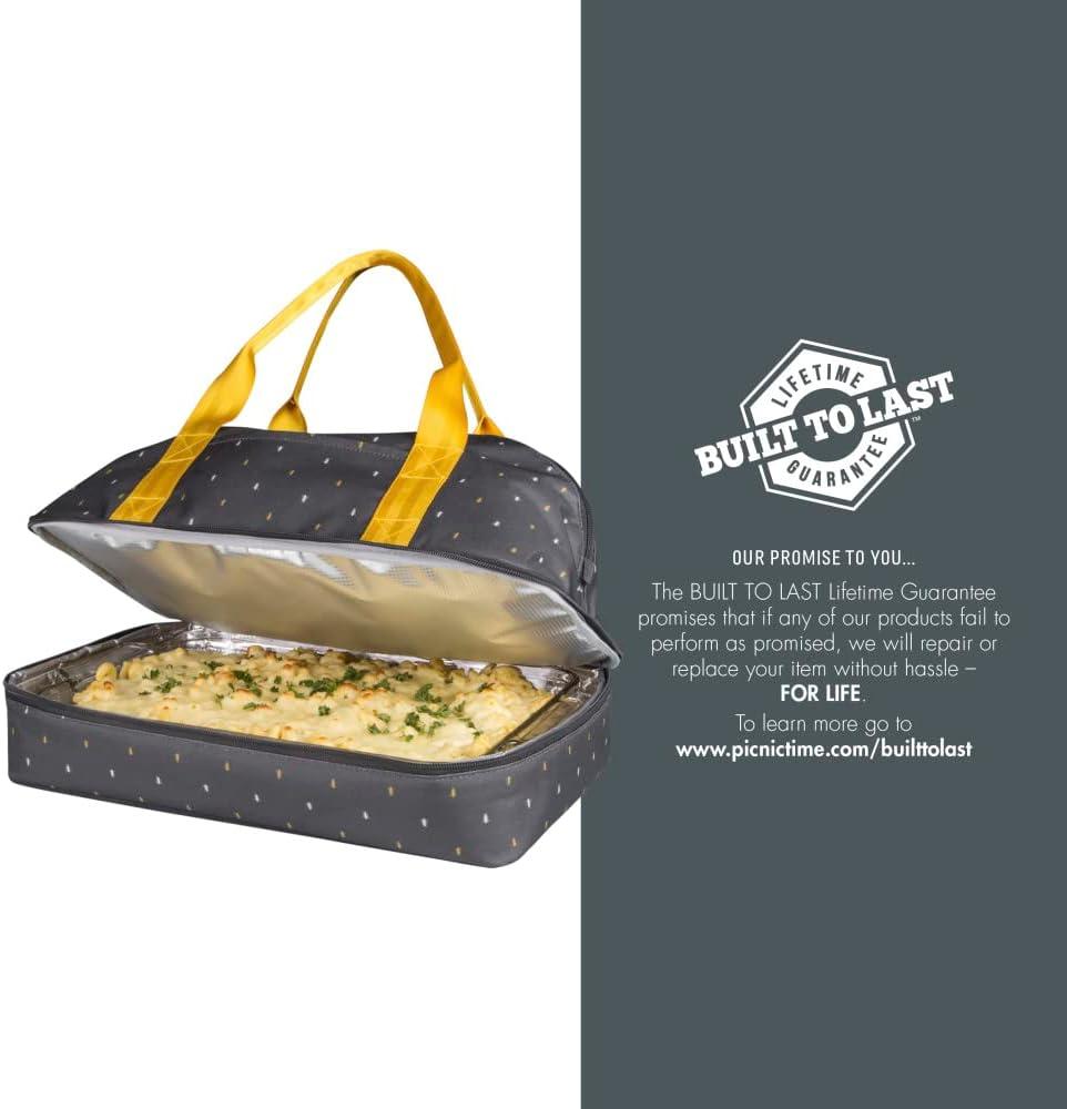 image:imagePICNIC TIME NFL Potluck Casserole Carrier Insulated Thermal Food Carrier Insulated Casserole Carrier BlackPhiladelphia Eagles