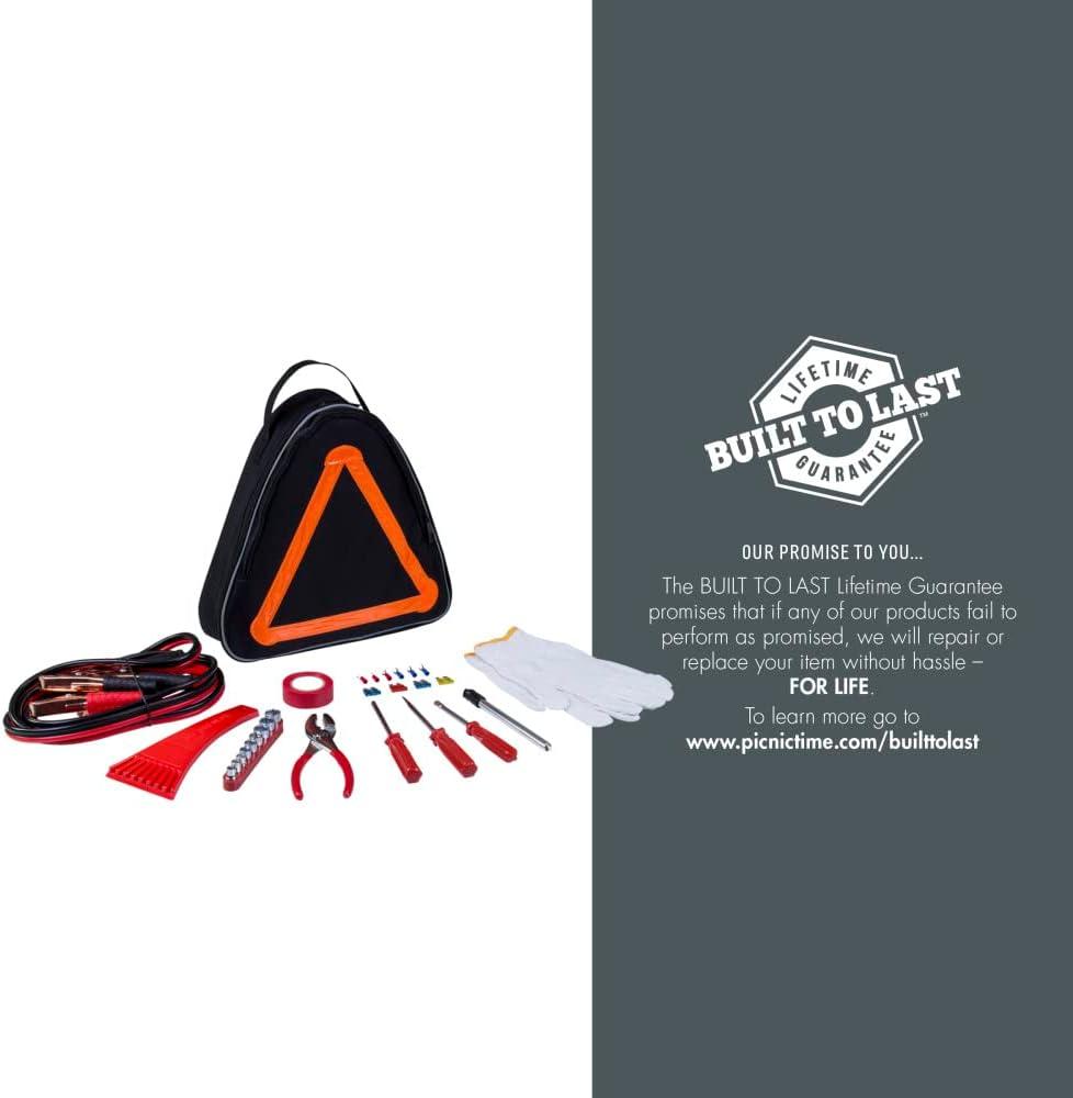 image:imagePICNIC TIME NFL Roadside Emergency Car Kit Auto Vehicle Safety Road Side Assistance with Jumper Cables and Car Tool Kit Black with Orange AccentsTampa Bay Buccaneers