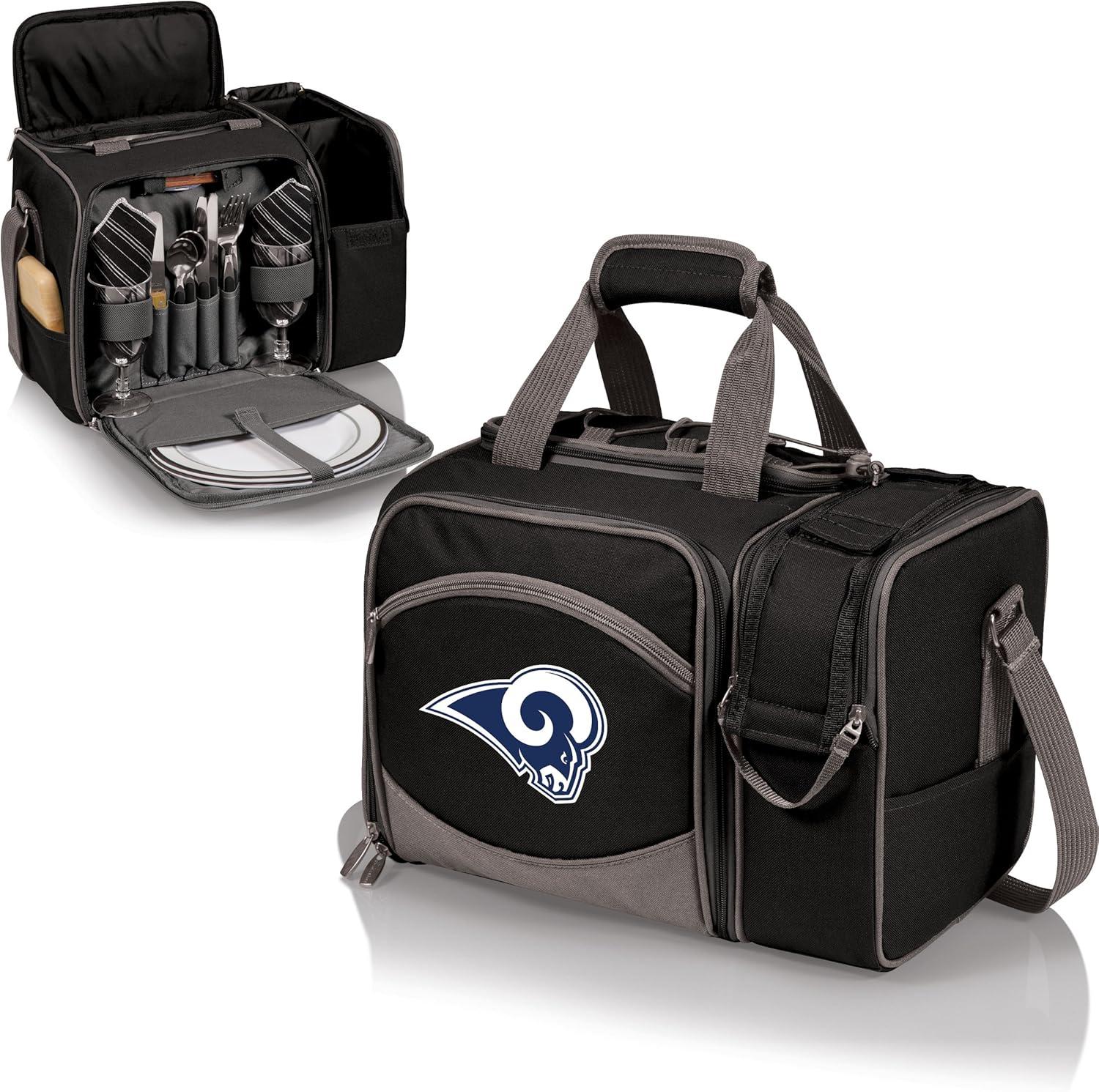 image:imagePICNIC TIME NFL UnisexAdult NFL Malibu Picnic Basket CoolerBlack