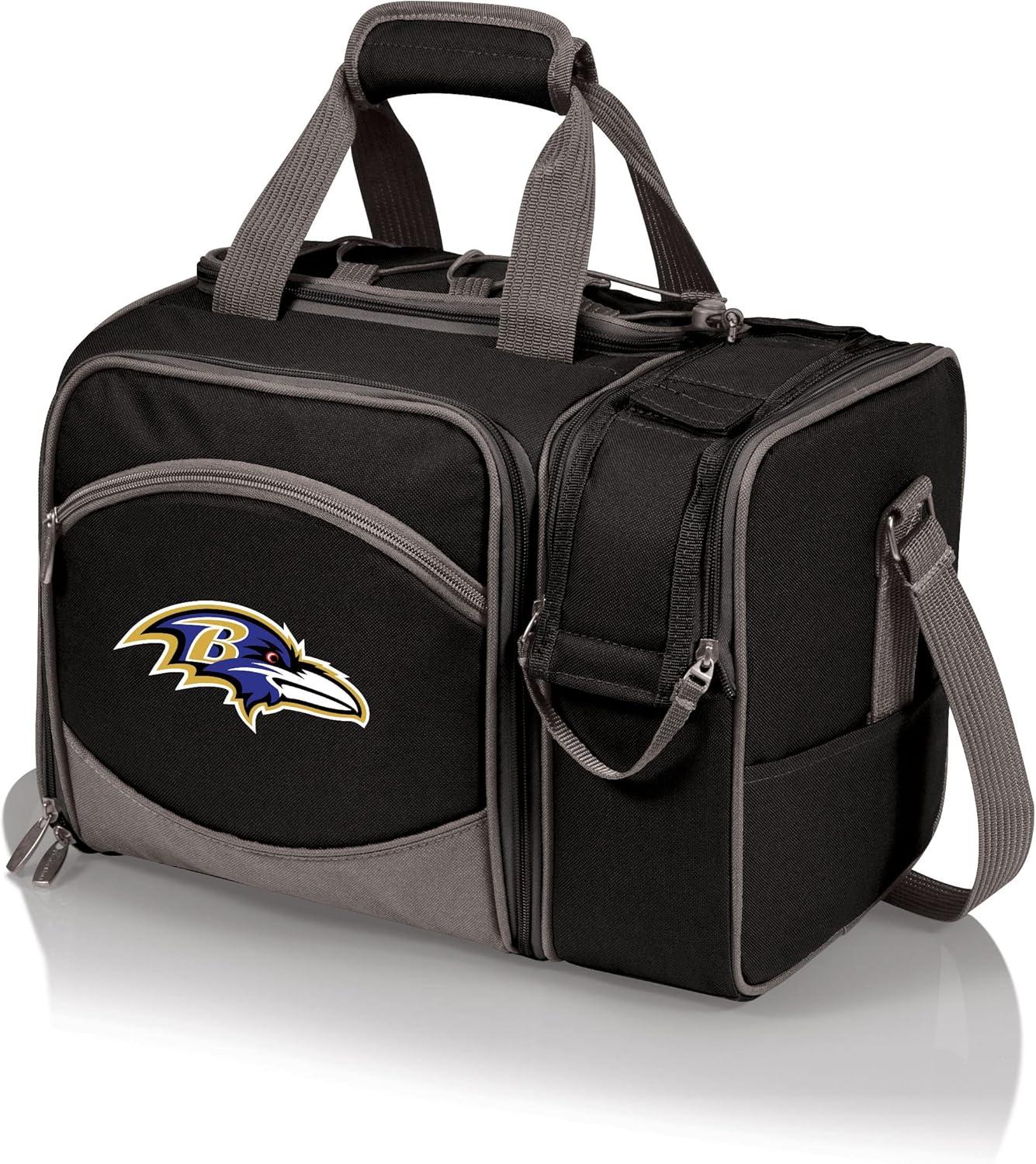 image:imagePICNIC TIME NFL UnisexAdult NFL Malibu Picnic Basket CoolerBlack