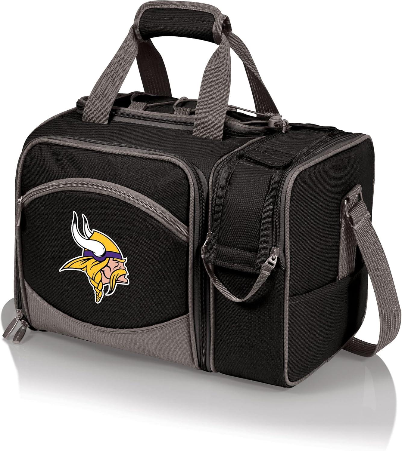 image:imagePICNIC TIME NFL UnisexAdult NFL Malibu Picnic Basket CoolerBlack