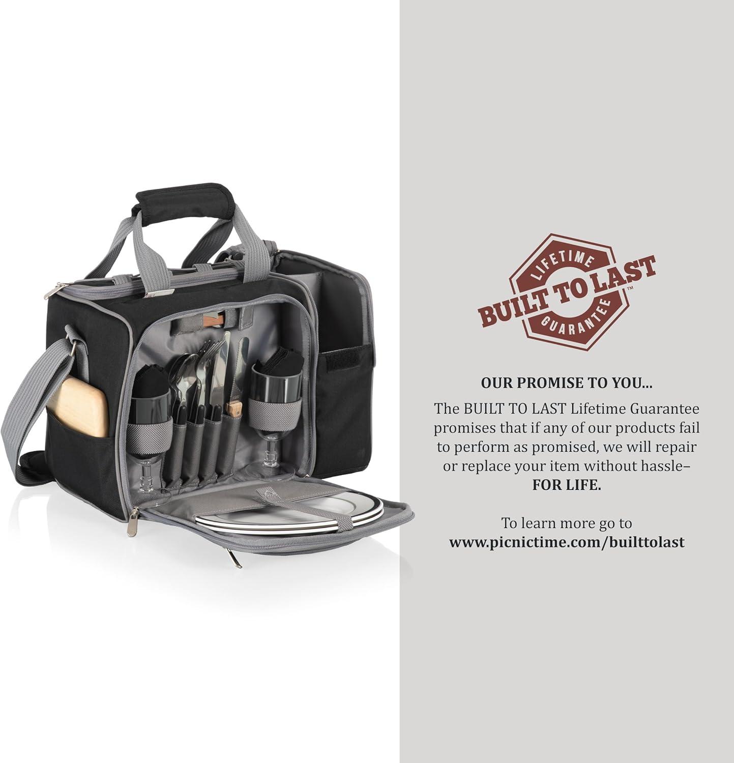 image:imagePICNIC TIME NFL UnisexAdult NFL Malibu Picnic Basket CoolerBlack