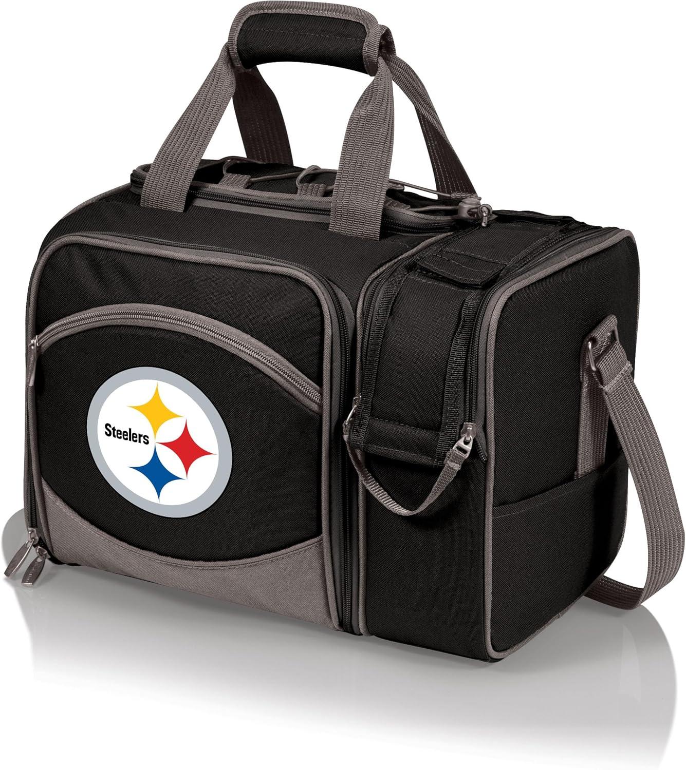 image:imagePICNIC TIME NFL UnisexAdult NFL Malibu Picnic Basket CoolerBlack