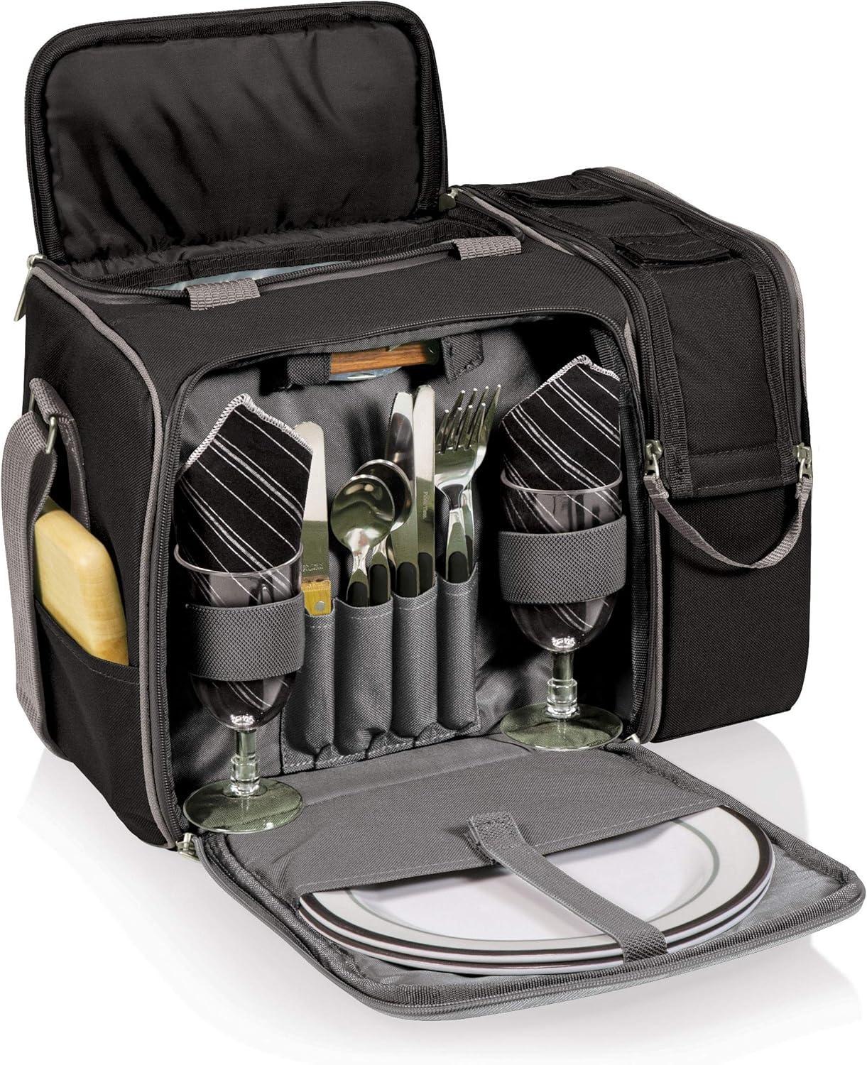 image:imagePICNIC TIME NFL UnisexAdult NFL Malibu Picnic Basket CoolerBlack