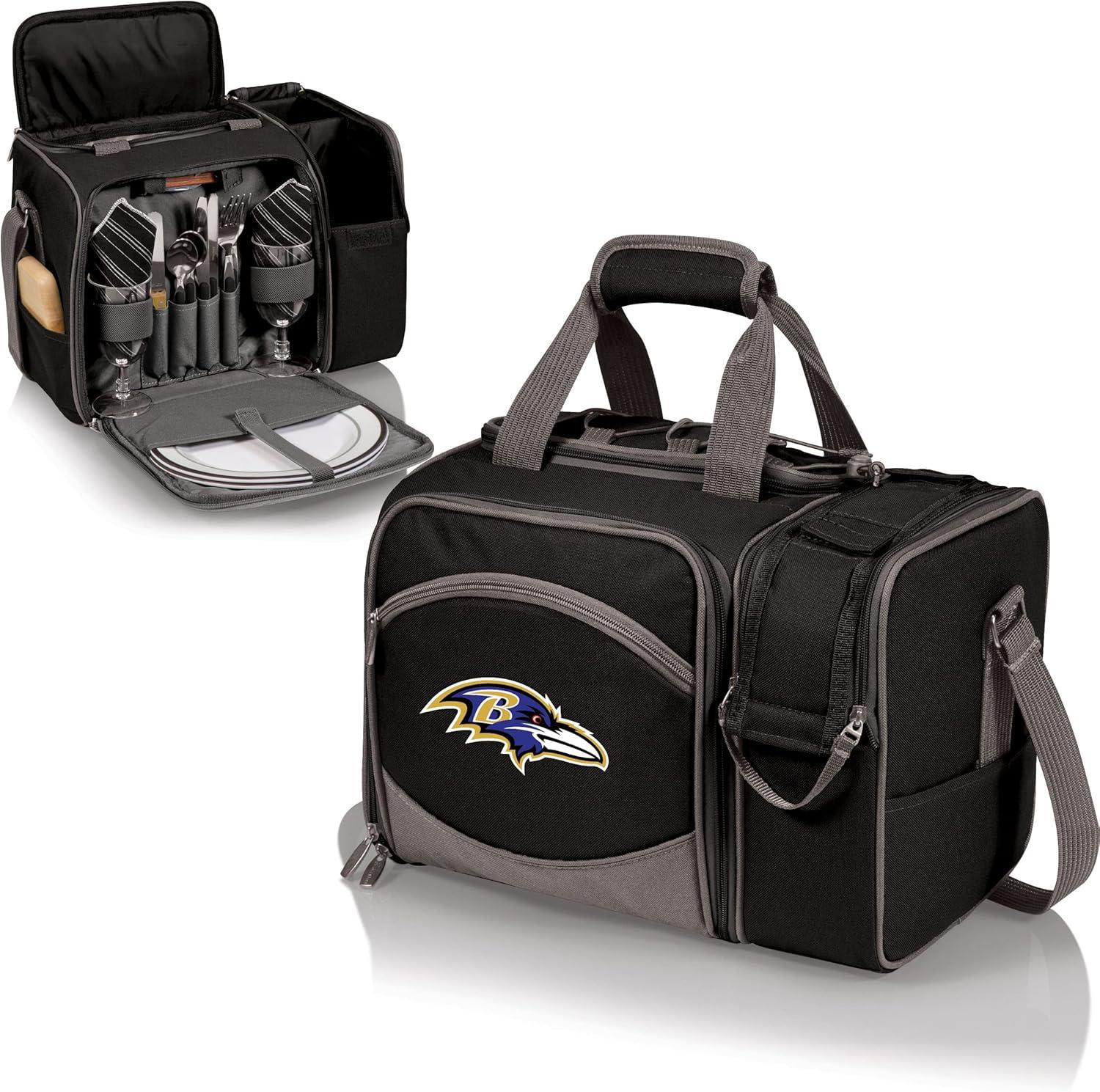 image:imagePICNIC TIME NFL UnisexAdult NFL Malibu Picnic Basket CoolerBlack