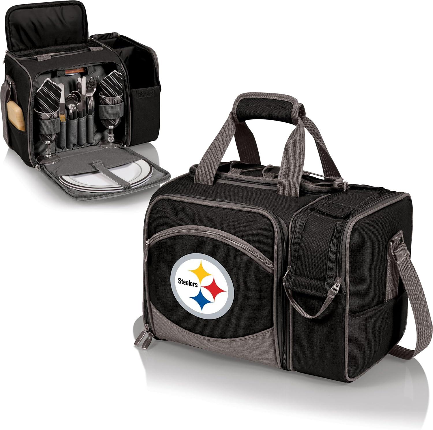 image:imagePICNIC TIME NFL UnisexAdult NFL Malibu Picnic Basket CoolerBlack