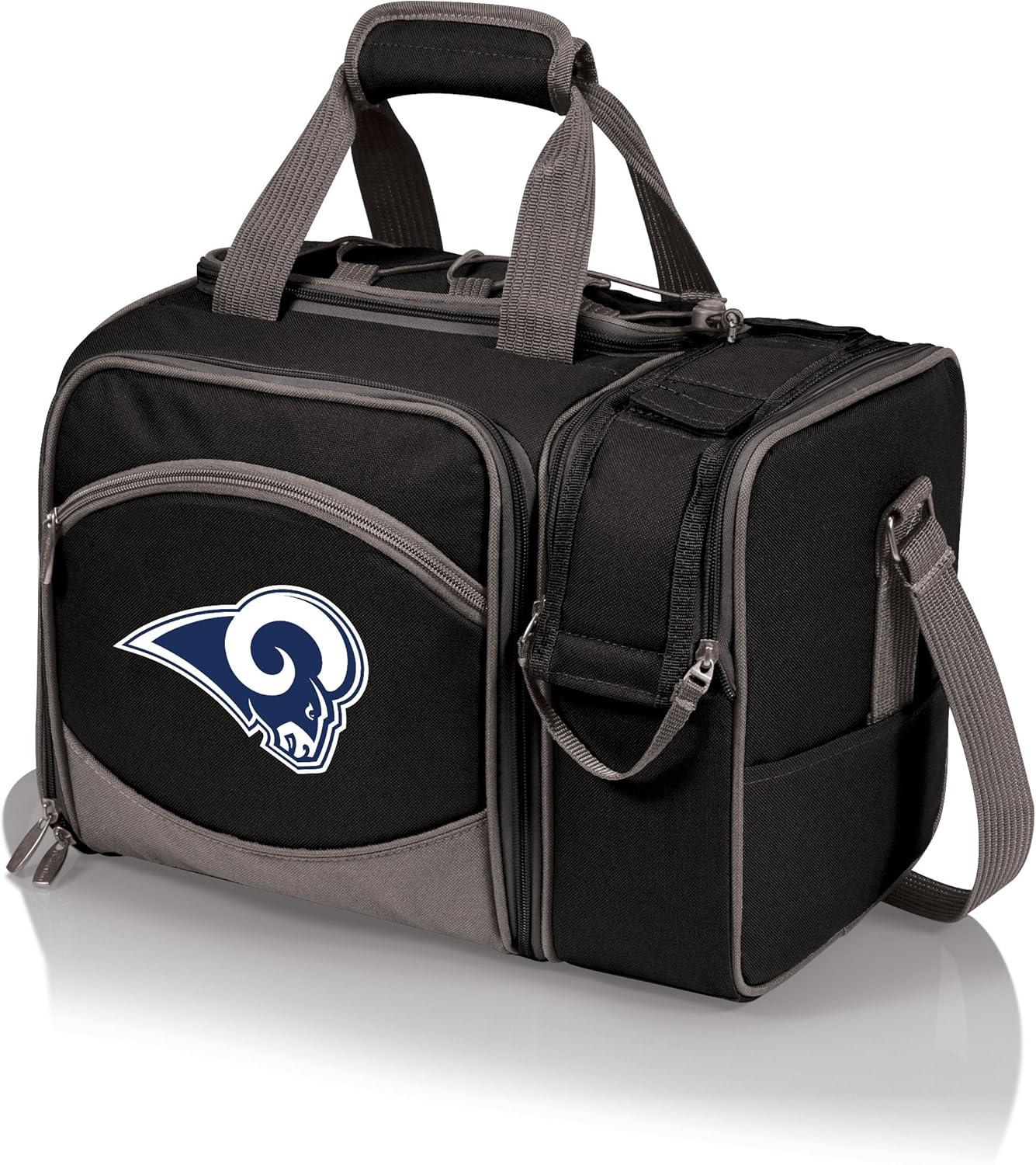 image:imagePICNIC TIME NFL UnisexAdult NFL Malibu Picnic Basket CoolerBlack