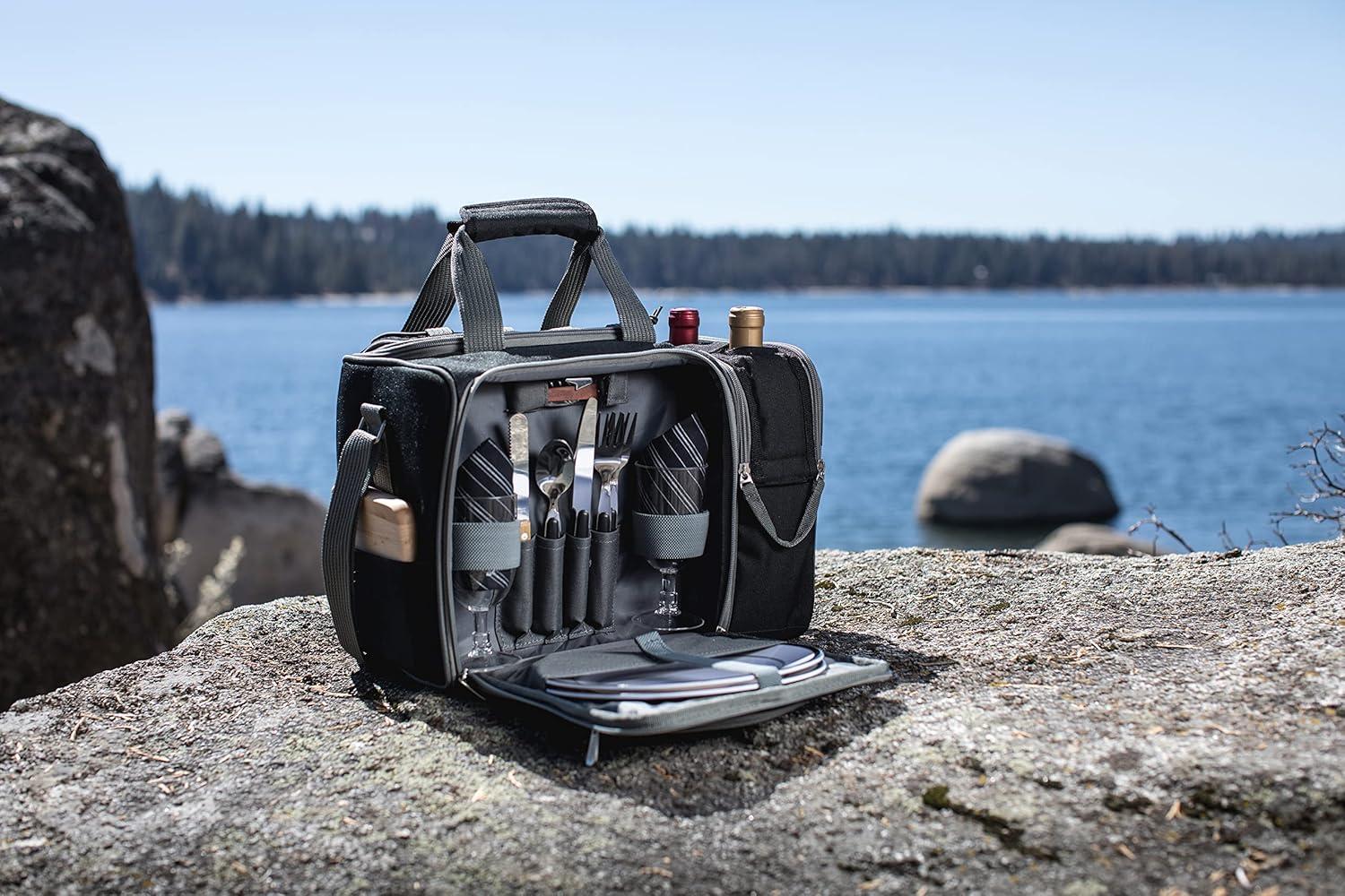 image:imagePICNIC TIME NFL UnisexAdult NFL Malibu Picnic Basket CoolerBlack