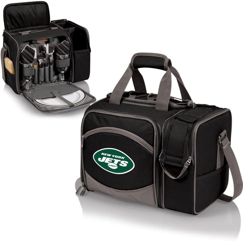 image:imagePICNIC TIME NFL UnisexAdult NFL Malibu Picnic Basket CoolerBlack With Gray Accents