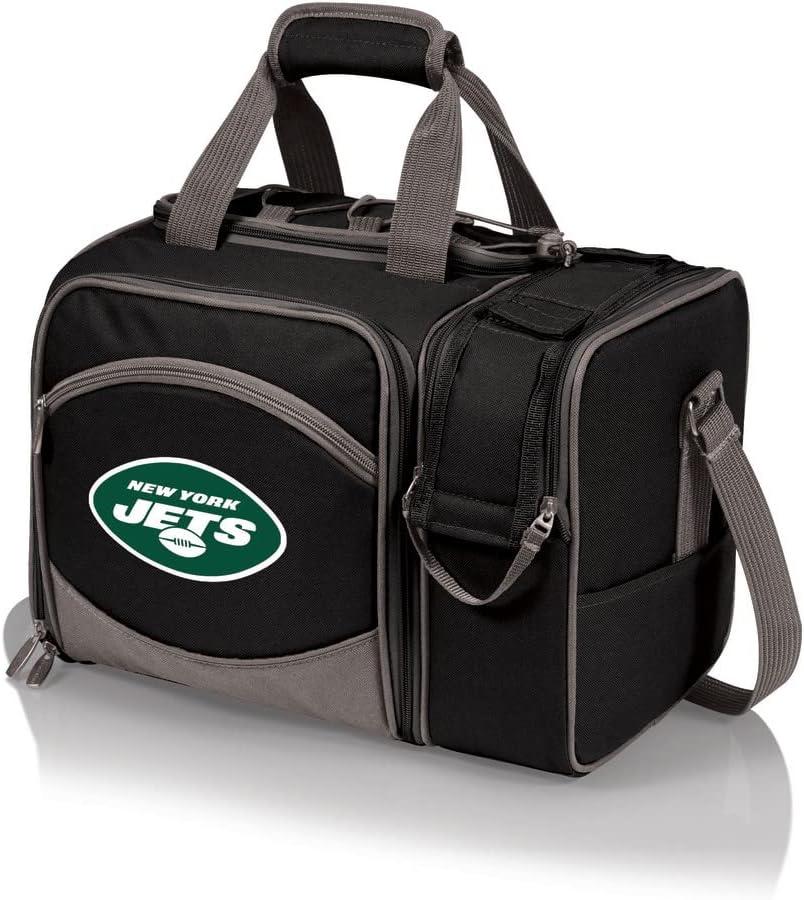 image:imagePICNIC TIME NFL UnisexAdult NFL Malibu Picnic Basket CoolerBlack With Gray Accents