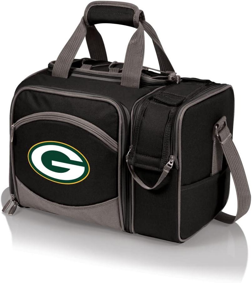 image:imagePICNIC TIME NFL UnisexAdult NFL Malibu Picnic Basket CoolerBlack With Gray Accents