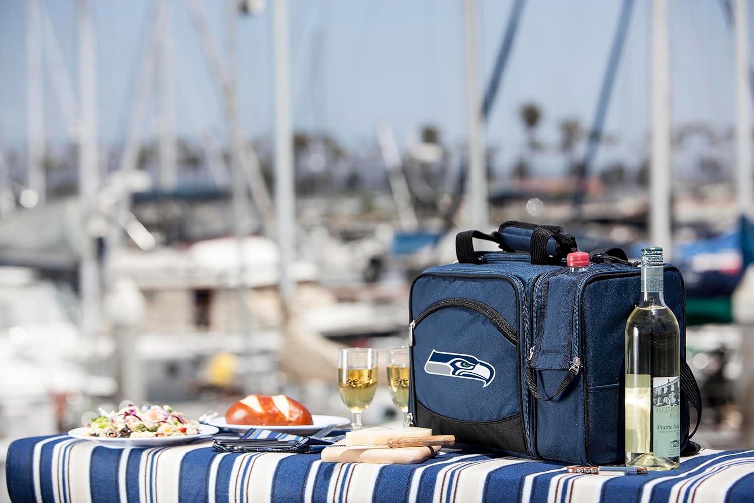 image:imagePICNIC TIME NFL UnisexAdult NFL Malibu Picnic Basket CoolerNavy
