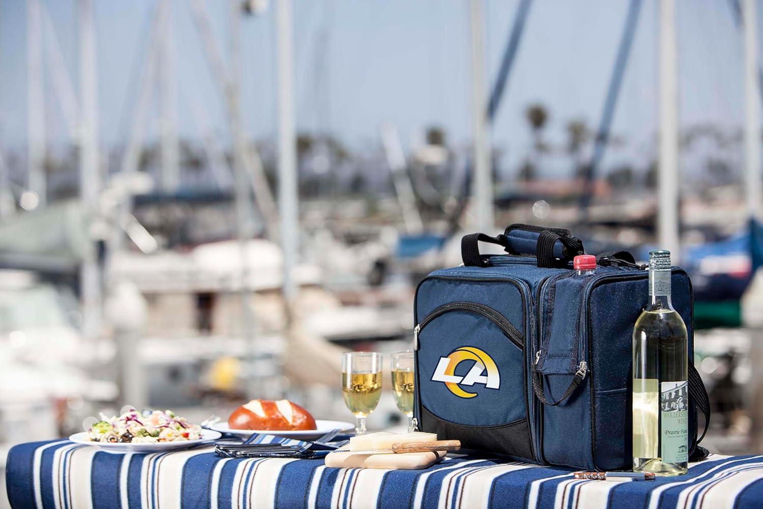 image:imagePICNIC TIME NFL UnisexAdult NFL Malibu Picnic Basket CoolerNavy