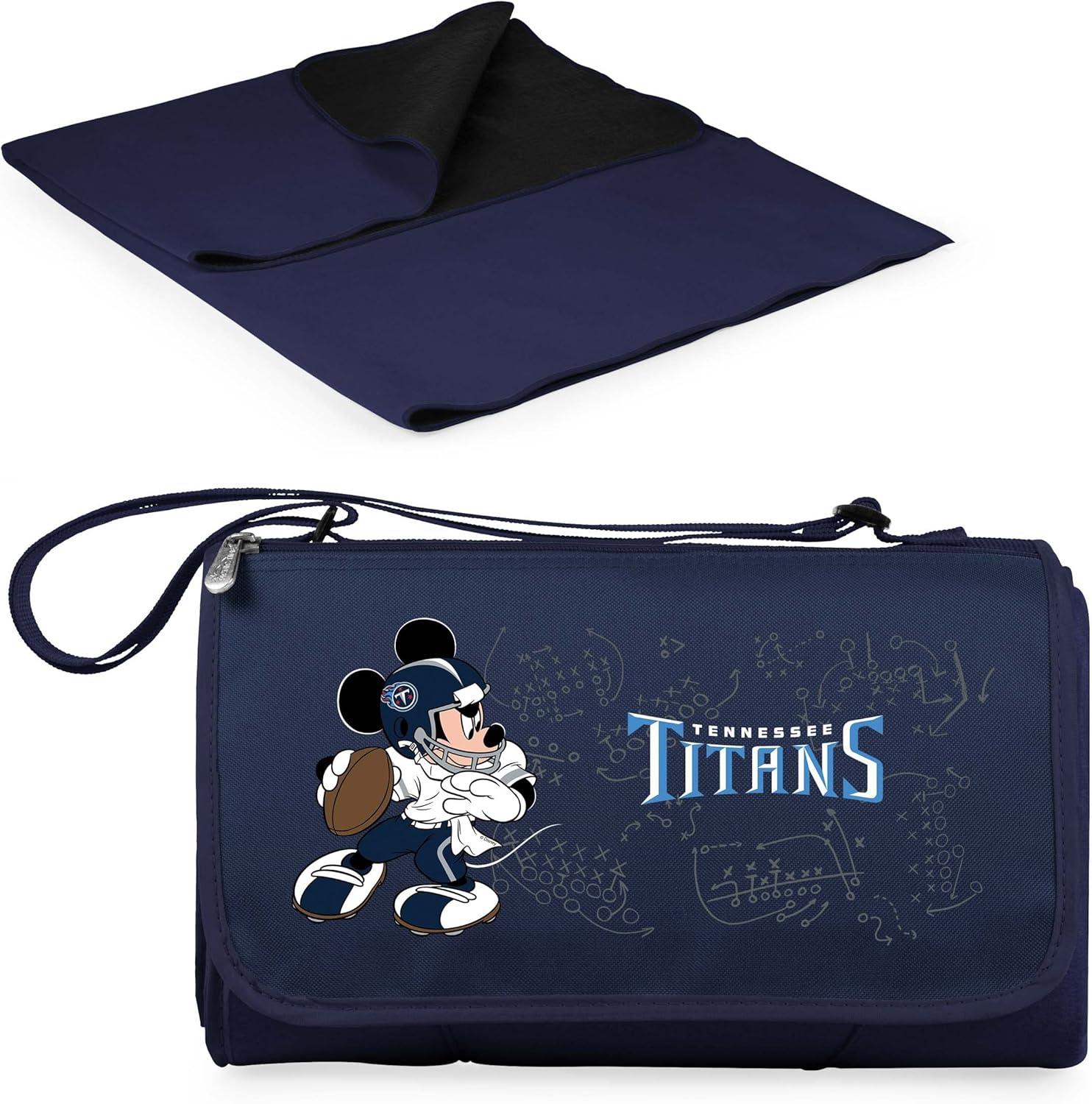 image:imagePICNIC TIME NFL UnisexAdult NFL Mickey Blanket Tote Outdoor Picnic BlanketBlue