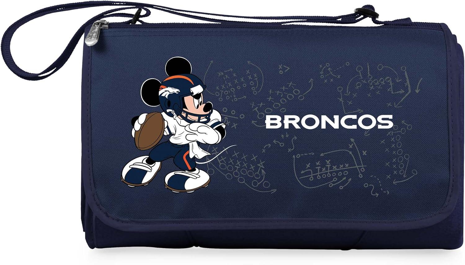 image:imagePICNIC TIME NFL UnisexAdult NFL Mickey Blanket Tote Outdoor Picnic BlanketBlue