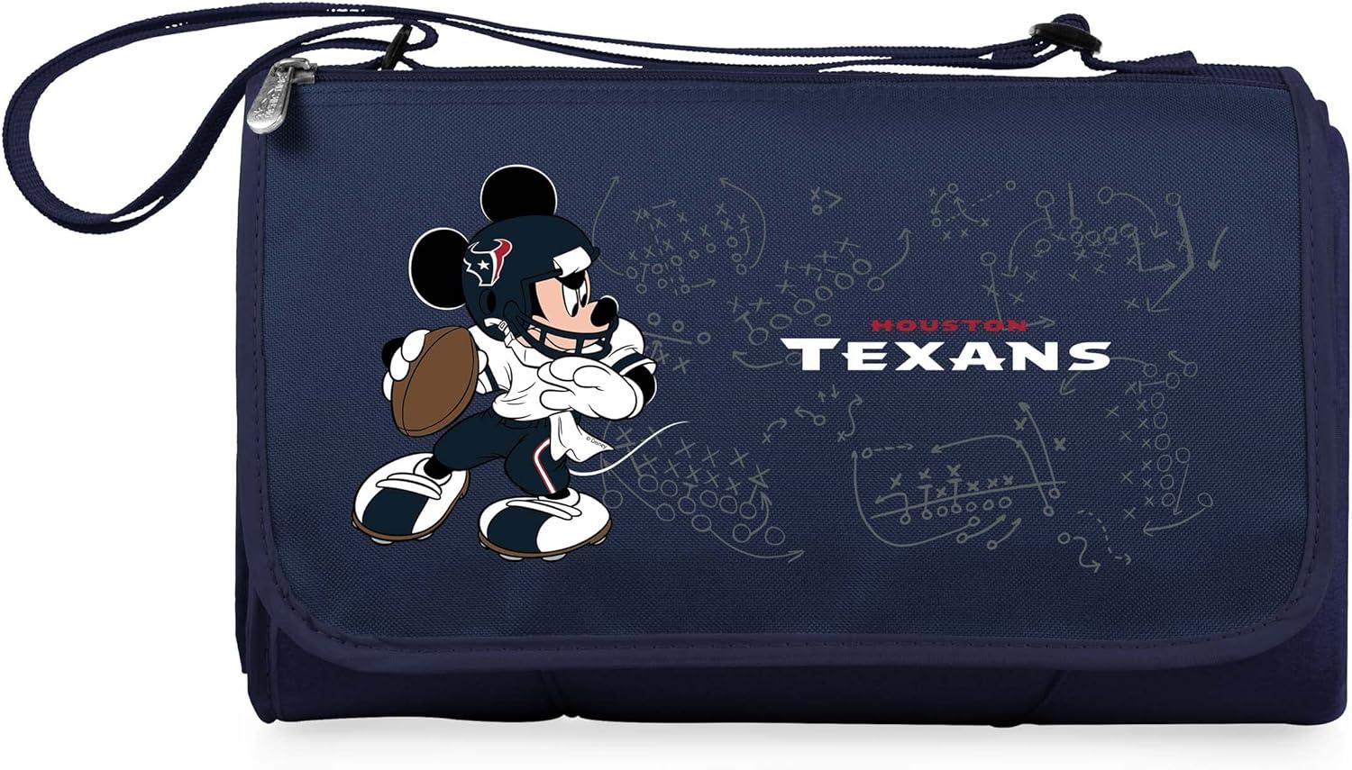image:imagePICNIC TIME NFL UnisexAdult NFL Mickey Blanket Tote Outdoor Picnic BlanketBlue