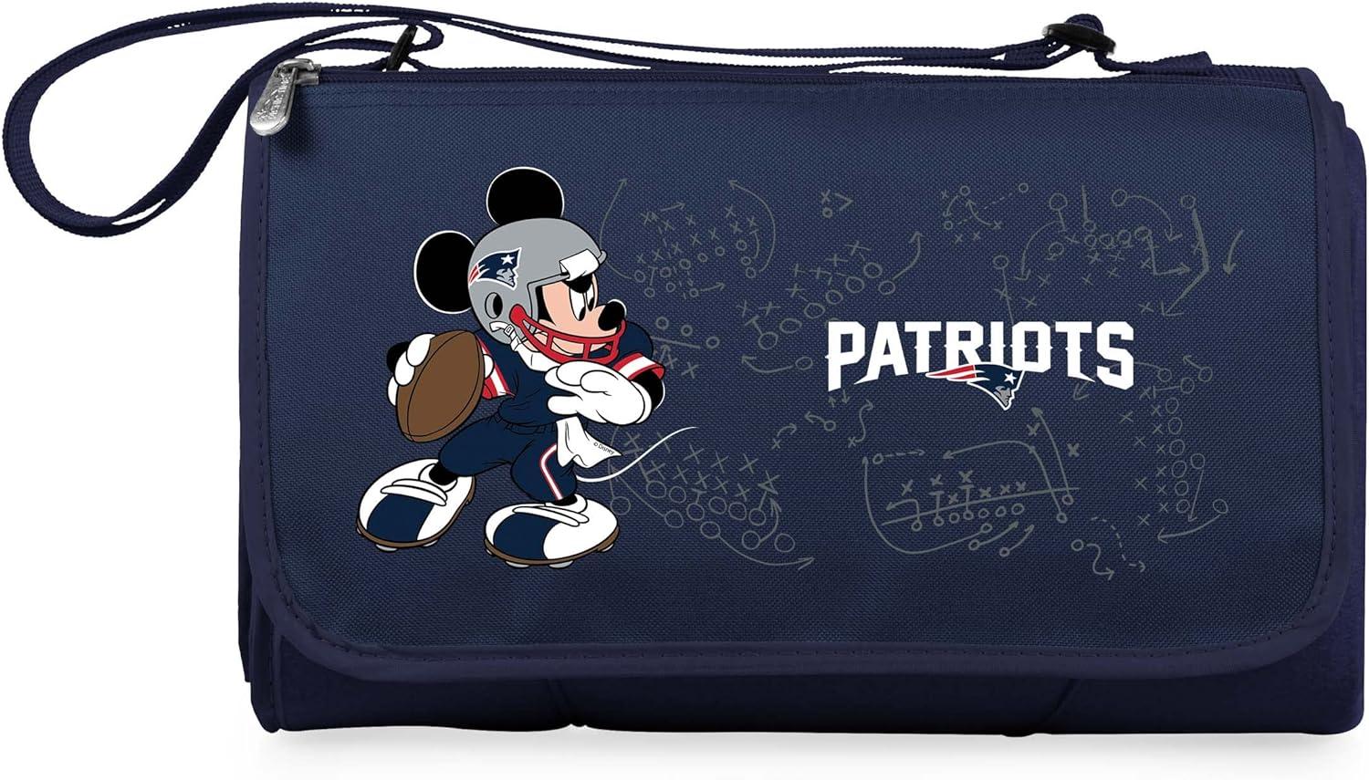 image:imagePICNIC TIME NFL UnisexAdult NFL Mickey Blanket Tote Outdoor Picnic BlanketBlue