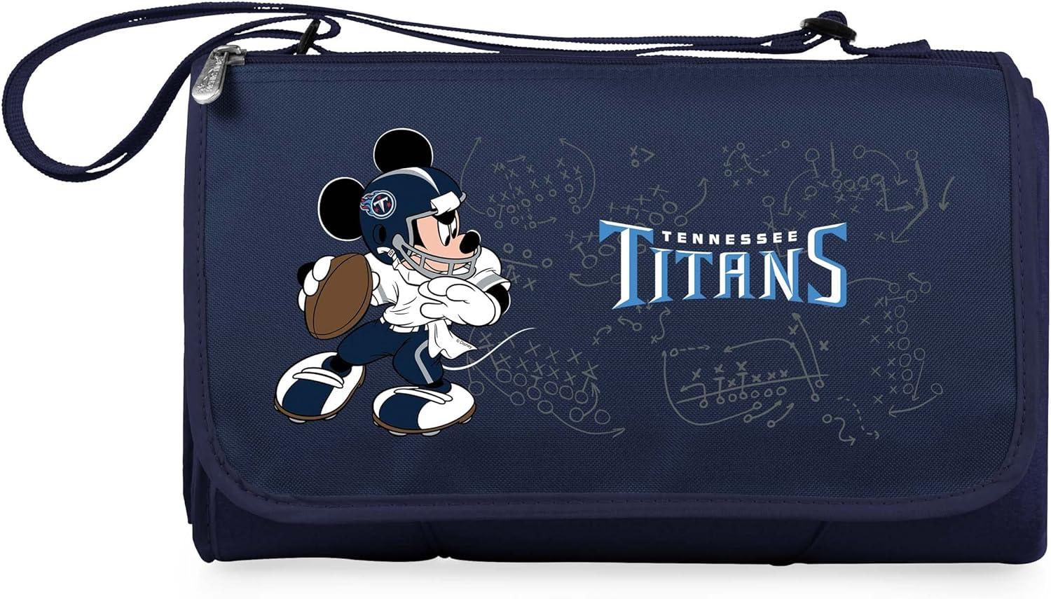 image:imagePICNIC TIME NFL UnisexAdult NFL Mickey Blanket Tote Outdoor Picnic BlanketBlue