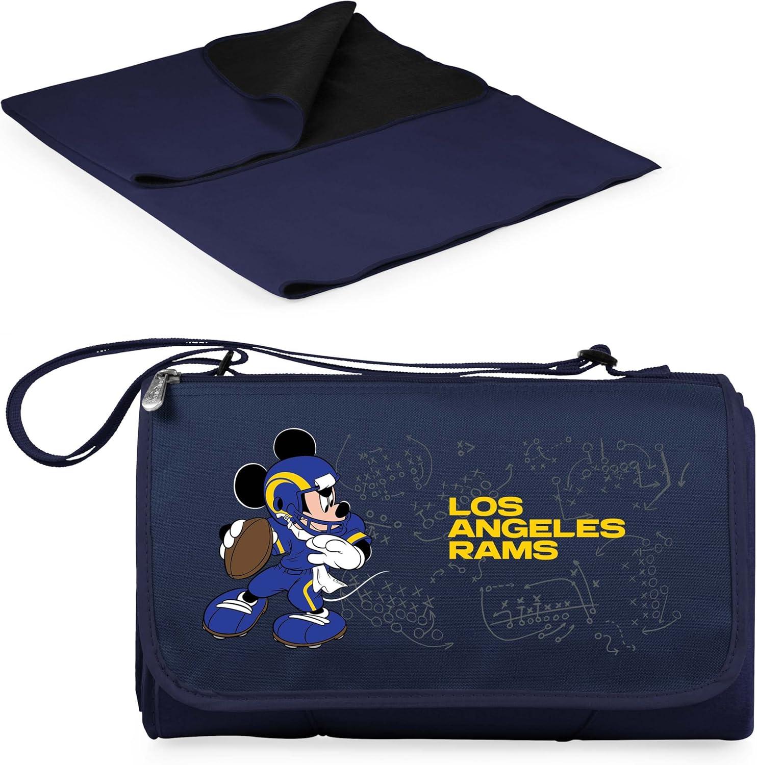 image:imagePICNIC TIME NFL UnisexAdult NFL Mickey Blanket Tote Outdoor Picnic BlanketBlue