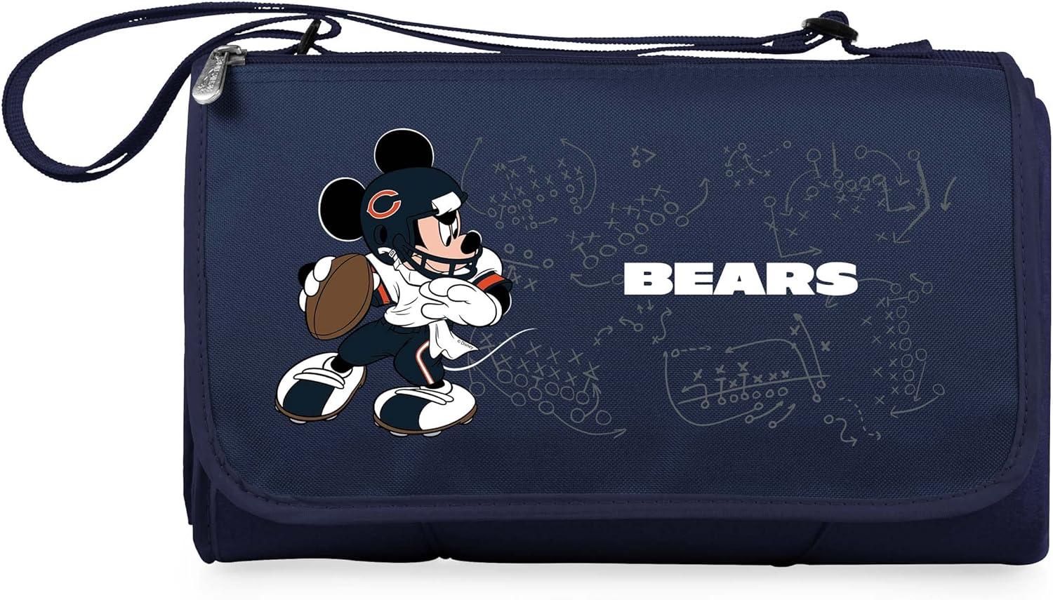 image:imagePICNIC TIME NFL UnisexAdult NFL Mickey Blanket Tote Outdoor Picnic BlanketBlue