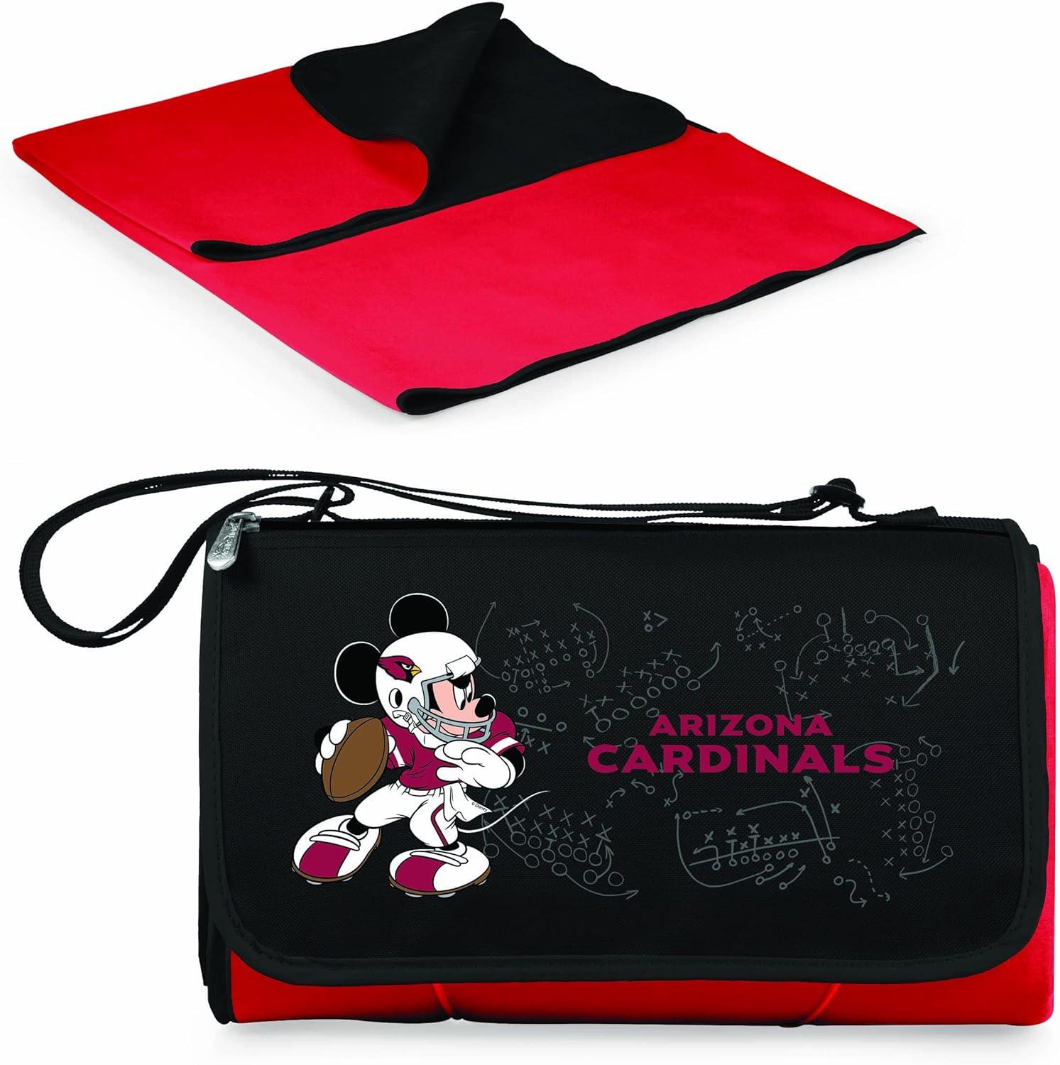 image:imagePICNIC TIME NFL UnisexAdult NFL Mickey Blanket Tote Outdoor Picnic BlanketRed