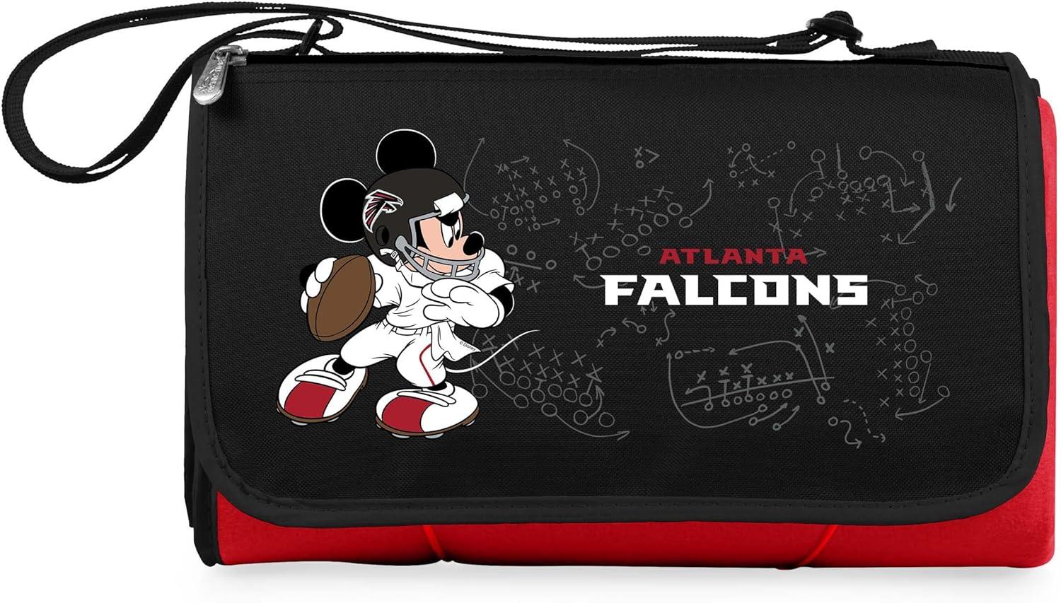 image:imagePICNIC TIME NFL UnisexAdult NFL Mickey Blanket Tote Outdoor Picnic BlanketRed