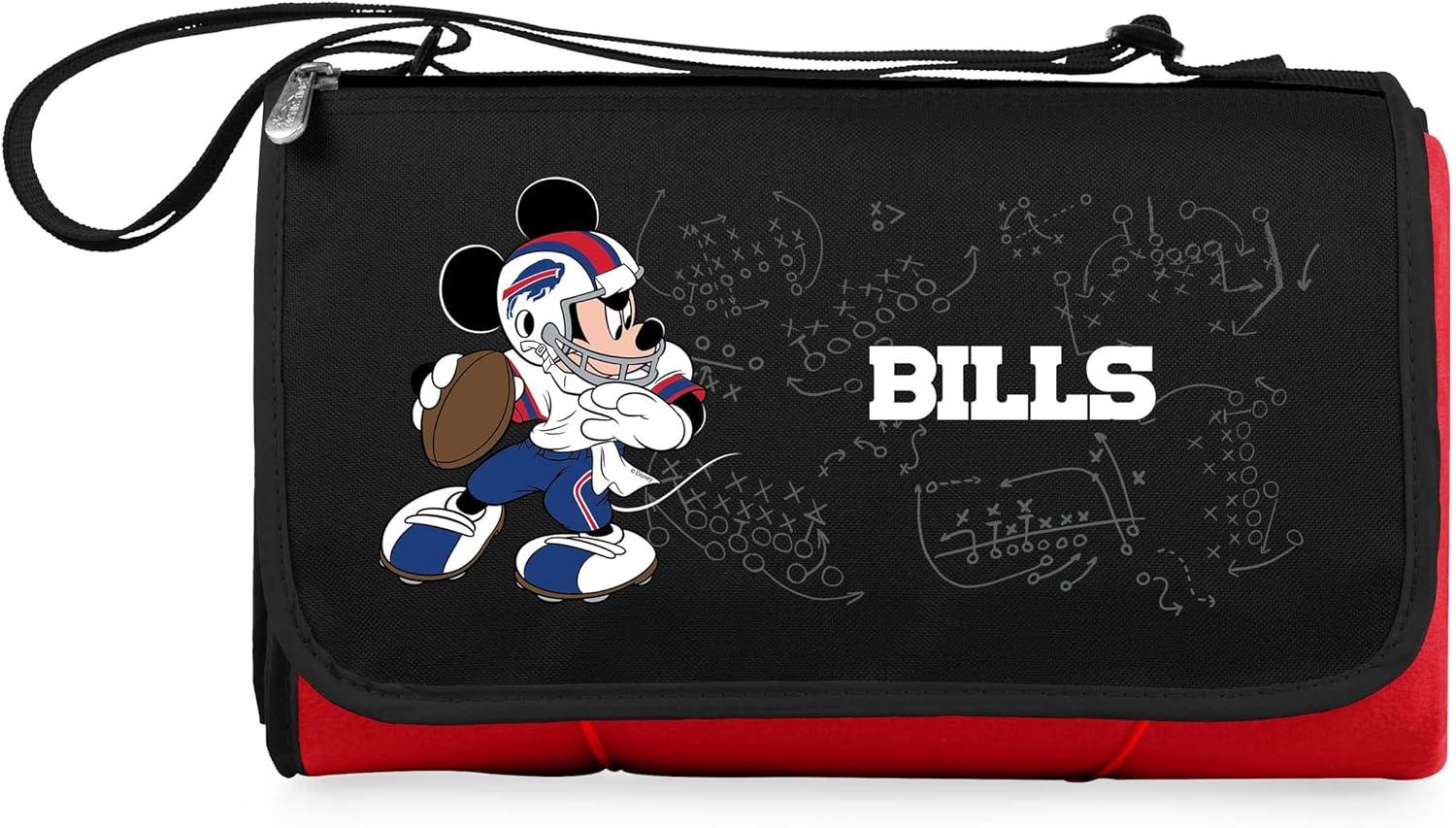 image:imagePICNIC TIME NFL UnisexAdult NFL Mickey Blanket Tote Outdoor Picnic BlanketRed