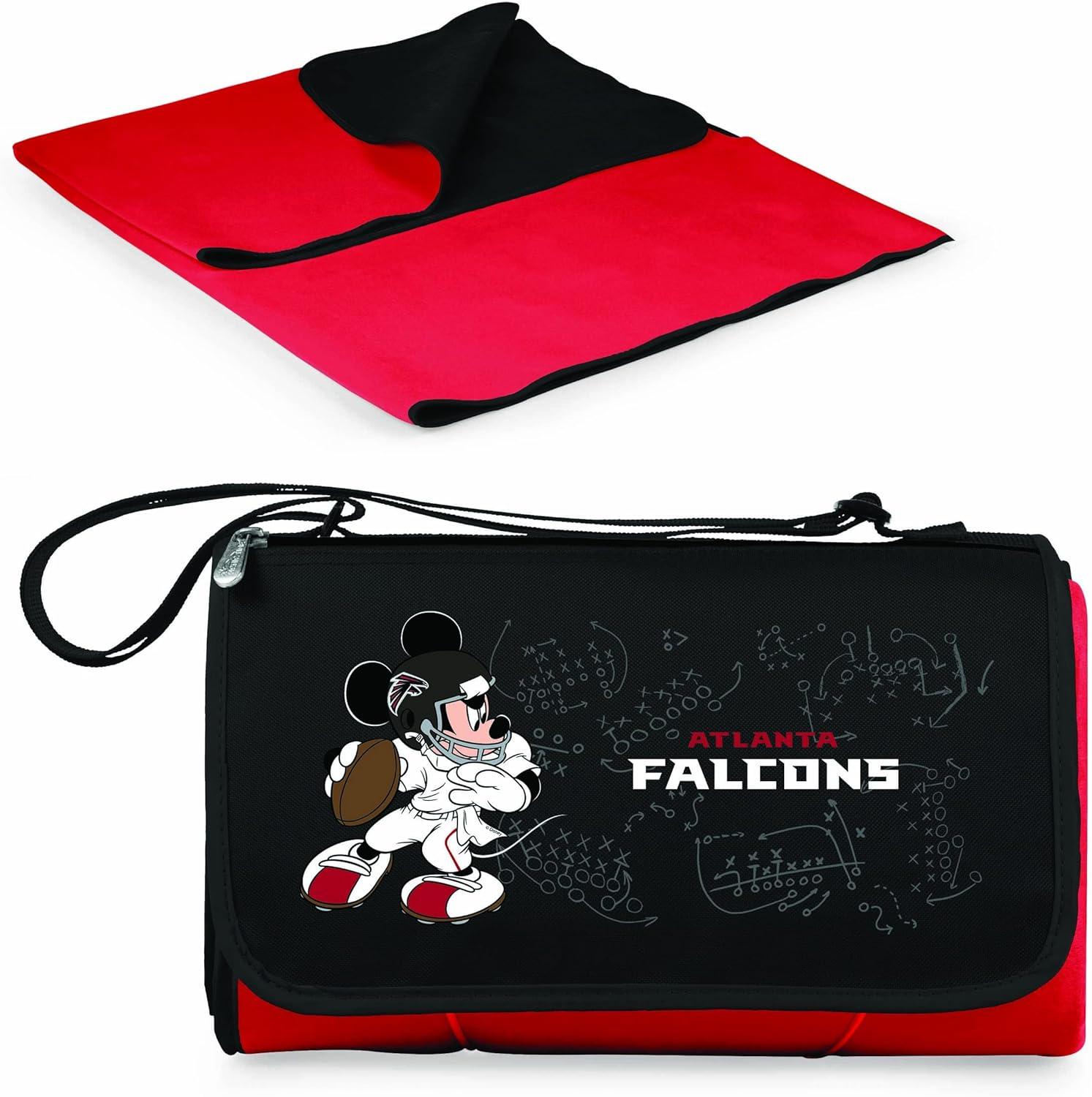 image:imagePICNIC TIME NFL UnisexAdult NFL Mickey Blanket Tote Outdoor Picnic BlanketRed