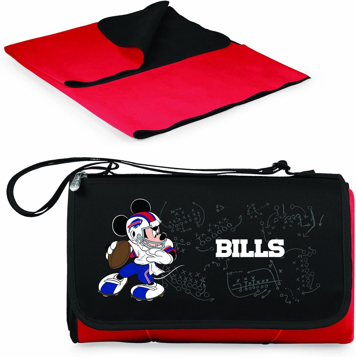 image:imagePICNIC TIME NFL UnisexAdult NFL Mickey Blanket Tote Outdoor Picnic BlanketRed