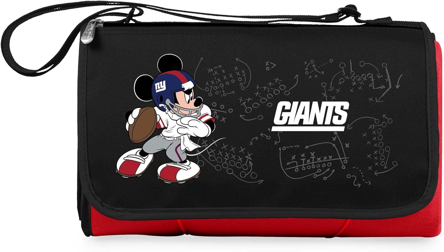 image:imagePICNIC TIME NFL UnisexAdult NFL Mickey Blanket Tote Outdoor Picnic BlanketRed