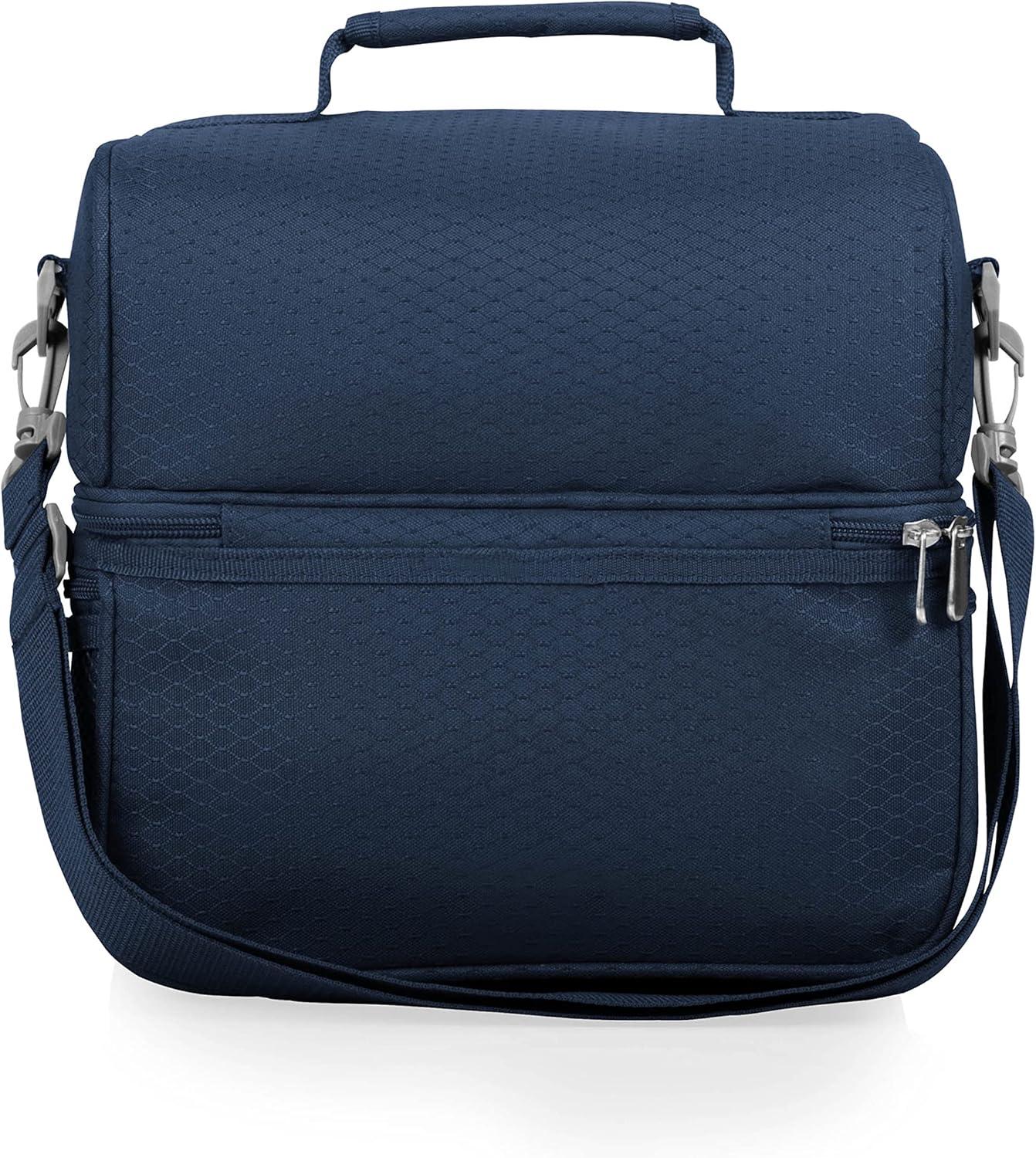 image:imagePICNIC TIME NFL unisexadult NFL Pranzo Lunch Bag Insulated Lunch Box with Picnic Set Lunch Cooler BagTennessee Titans Navy Blue