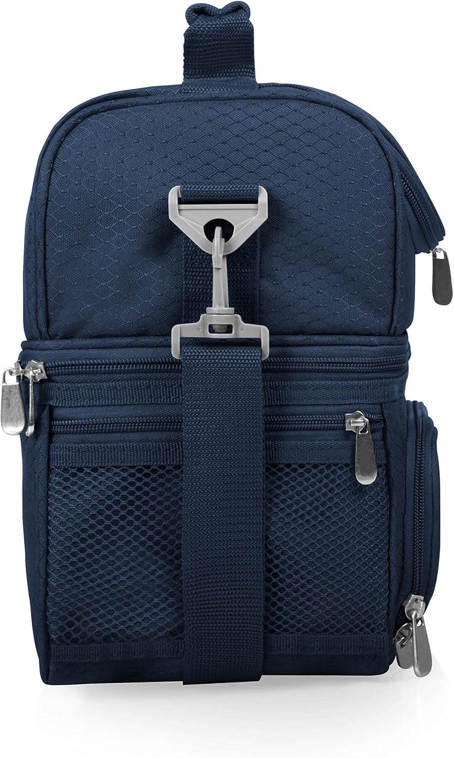 image:imagePICNIC TIME NFL unisexadult NFL Pranzo Lunch Bag Insulated Lunch Box with Picnic Set Lunch Cooler BagTennessee Titans Navy Blue