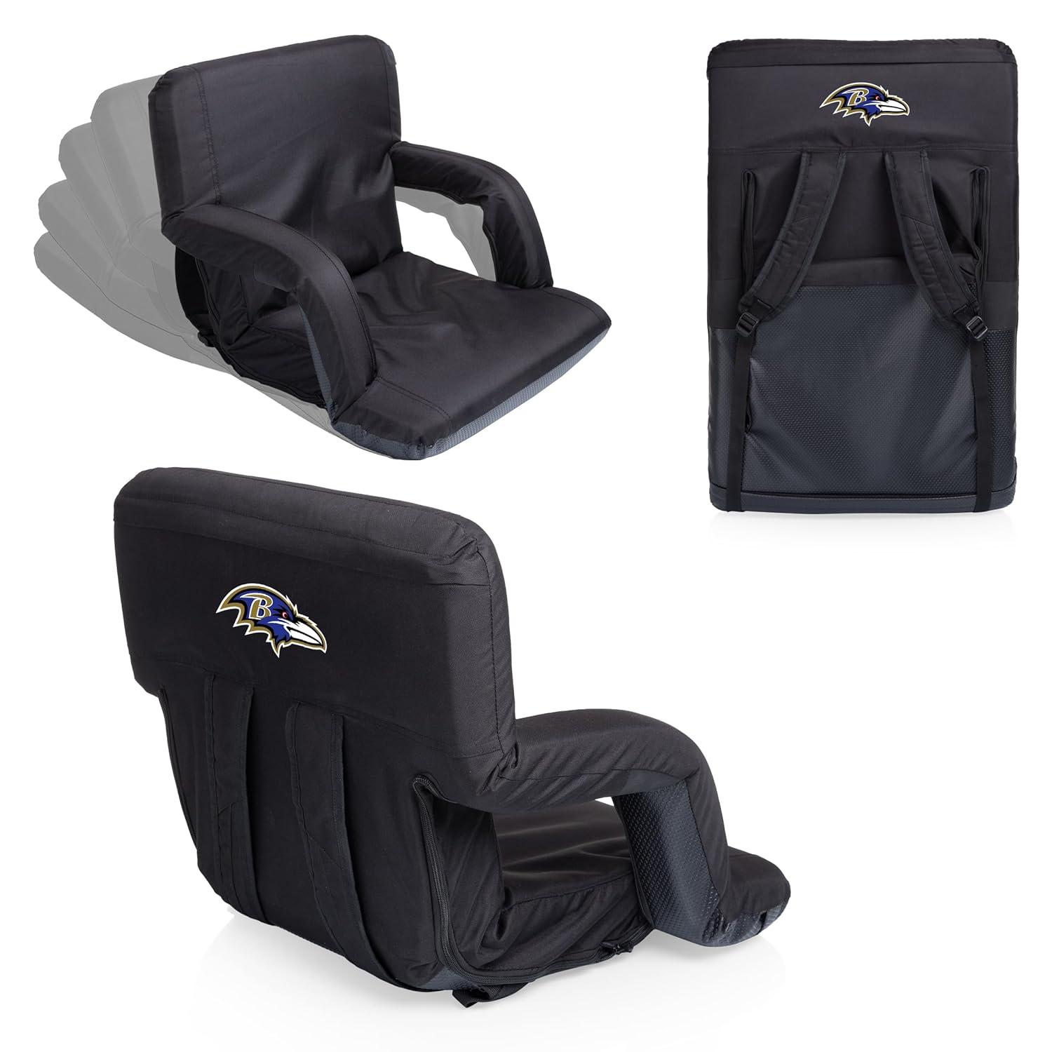 image:imagePICNIC TIME Red Buffalo Bills Ventura Seat Portable Recliner ChairBaltimore Ravens Black
