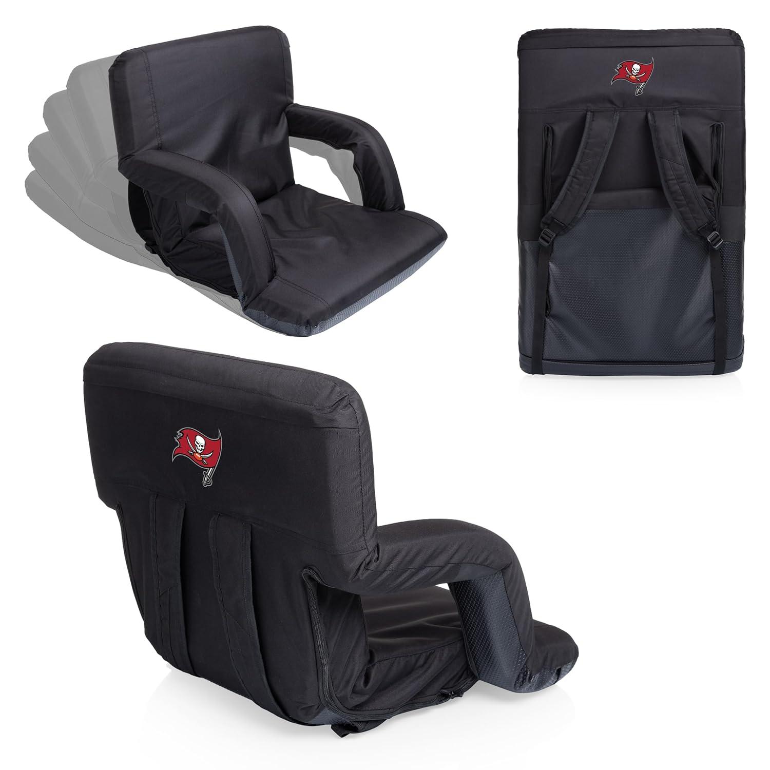 image:imagePICNIC TIME Red Buffalo Bills Ventura Seat Portable Recliner ChairBlack