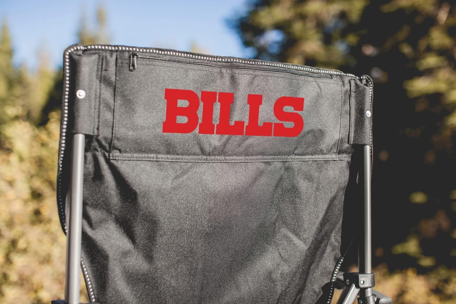 image:imagePicnic TIME NFL Buffalo Bills Big Bear XXL Camp Chair with Cooler Heavy Duty Beach Chair 500 lb Capacity Camping Chair with Carry Bag Black
